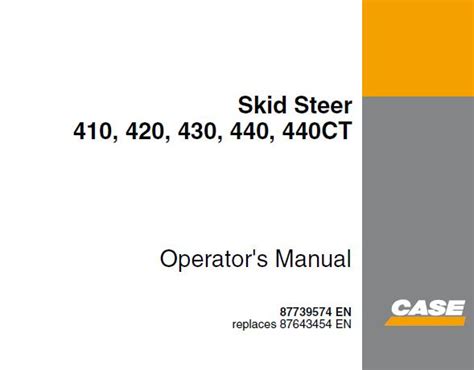 case skid steer owners manual|case skid steer operators manual.